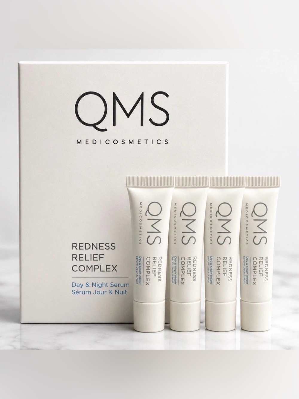 QMS Redness Relief Complex Day & Night Serum 4 pack